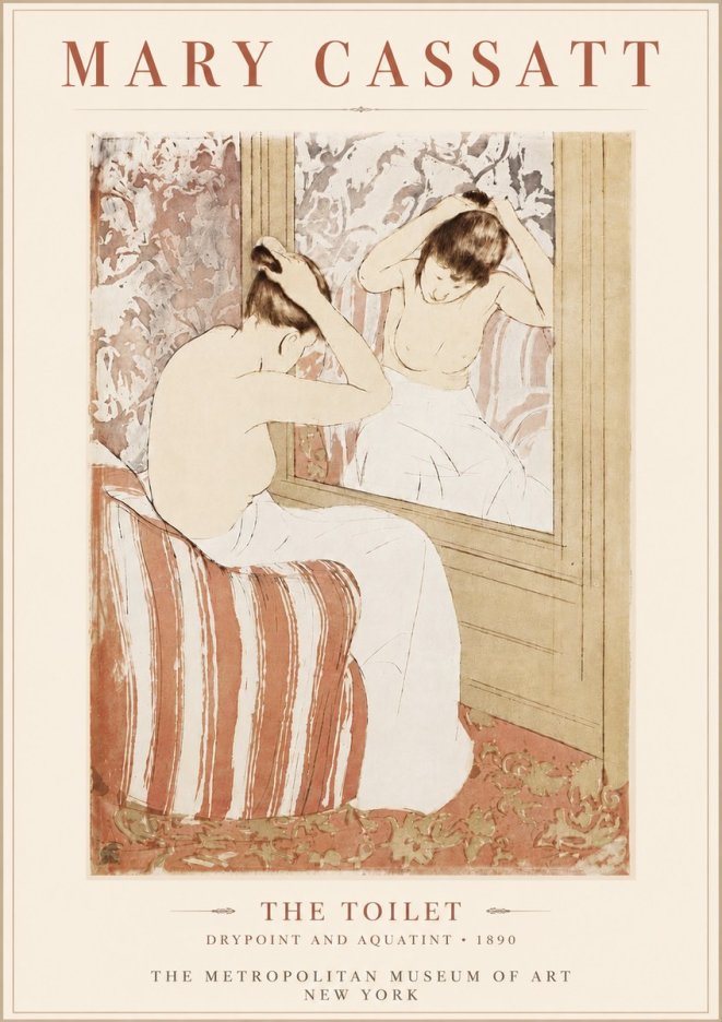 Mary Cassatt The Toilet No6 - Plakát