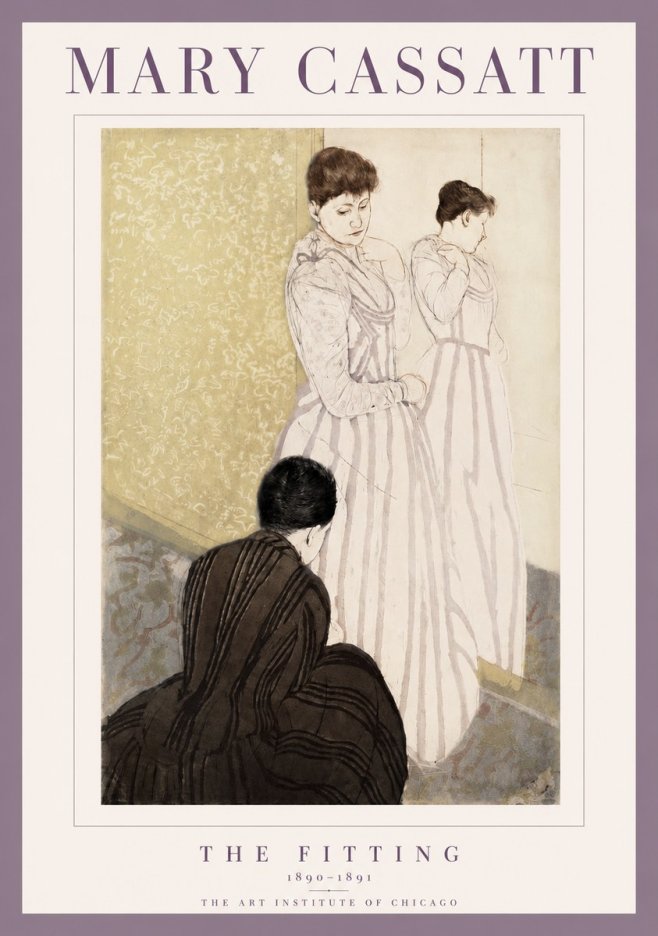 Mary Cassatt The Fitting No2 - Plakát