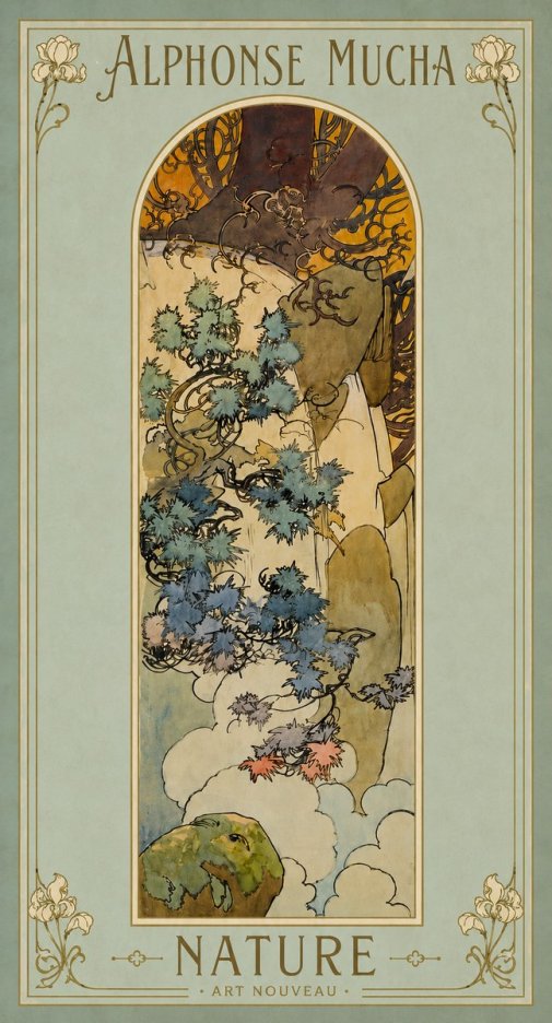 Mucha Nature No4 - Plakát