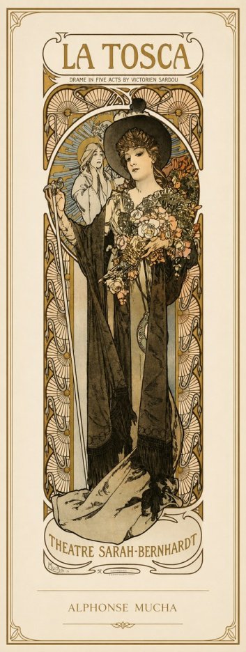 Mucha La Tosca No1 - Plakát