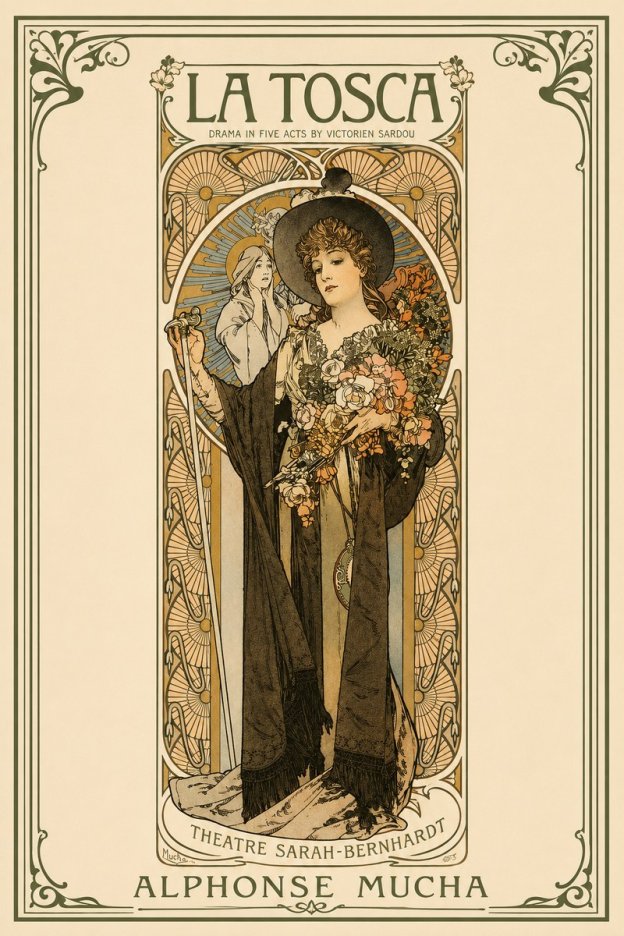 Mucha La Tosca No2 - Plakát