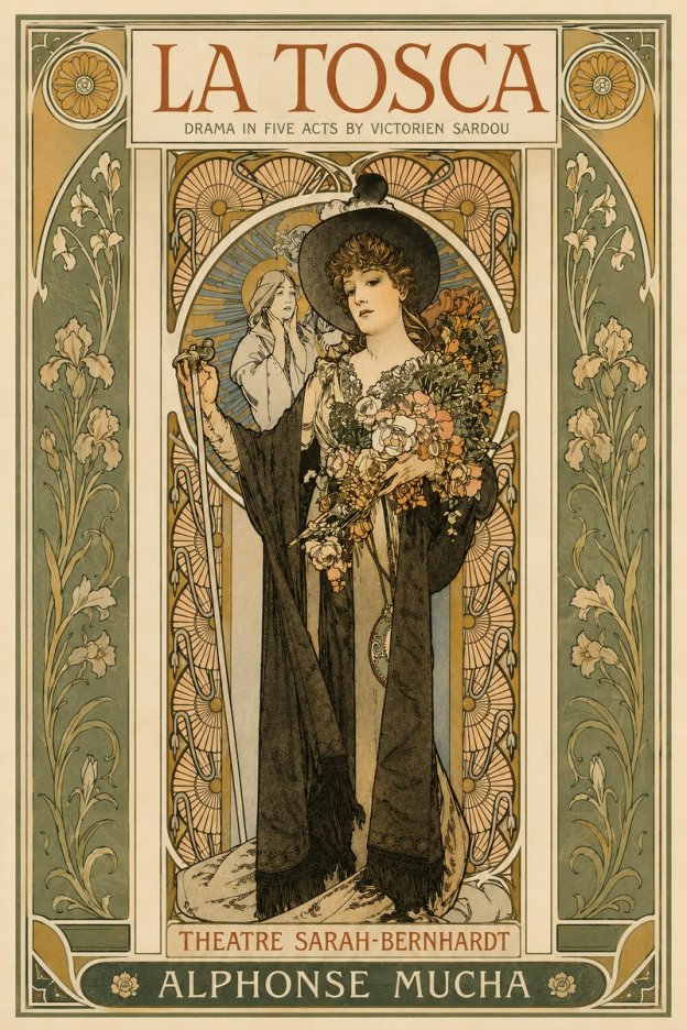 Mucha La Tosca No3 - Plakát