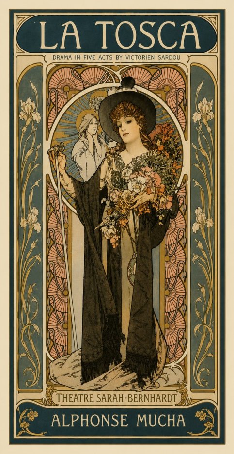 Mucha La Tosca No4 - Plakát