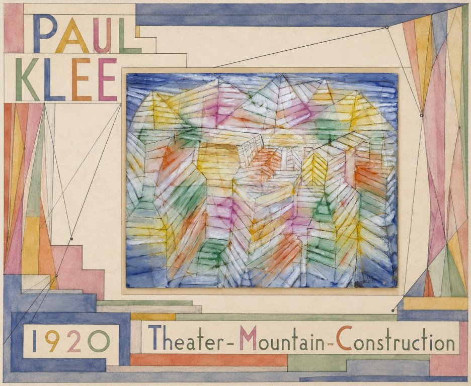Paul Klee Theater-mountain-construction No6 - Plakát