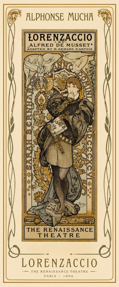 Mucha Lorenzaccio No4 - Plakát