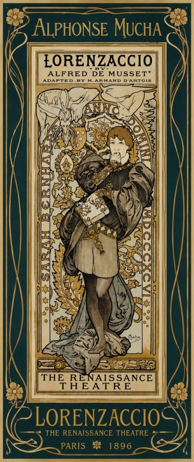 Mucha Lorenzaccio No5 - Plakát