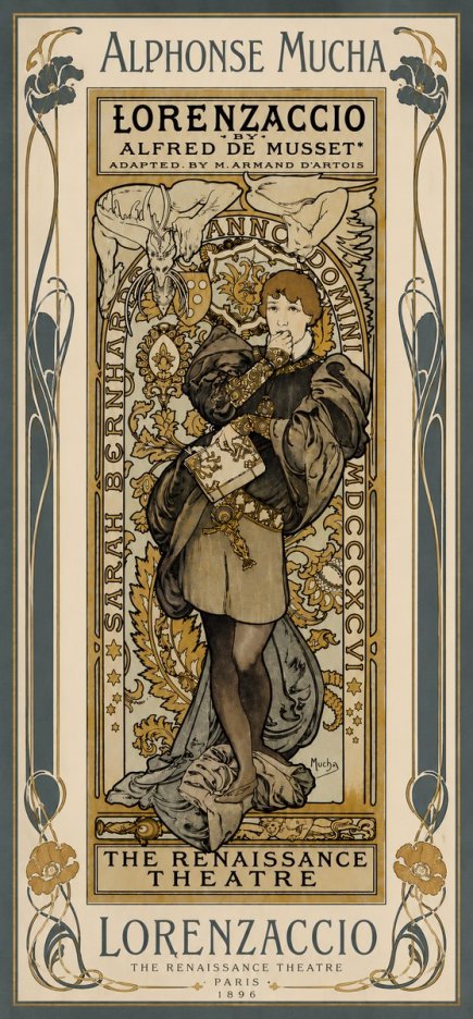Mucha Lorenzaccio No6 - Plakát