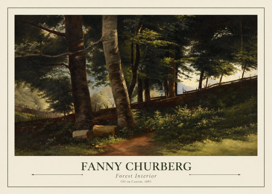 Fanny Churberg Forest Interior No1 - Plakát