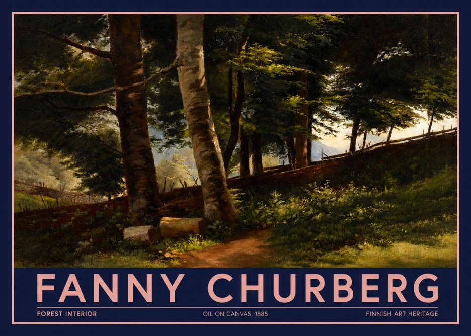 Fanny Churberg Forest Interior No2 - Plakát