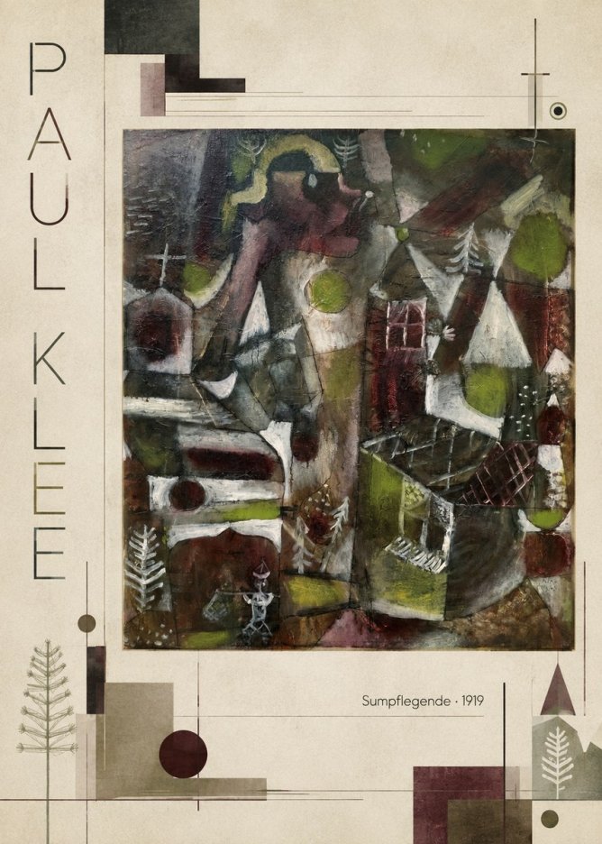 Paul Klee Sumpflegende I No2 - Plakát