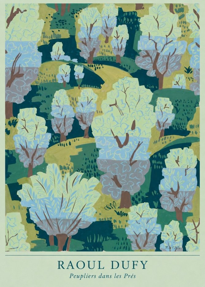 Raoul Dufy Peupliers Dans Les Prés No4 - Plakát