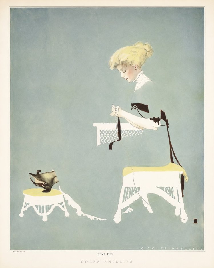 Coles Phillips Home Ties No6 - Plakát