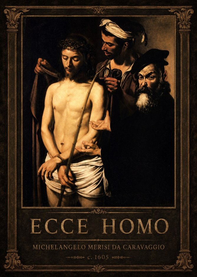 Michelangelo Merisi da Caravaggio Ecce Homo No1 - Plakát