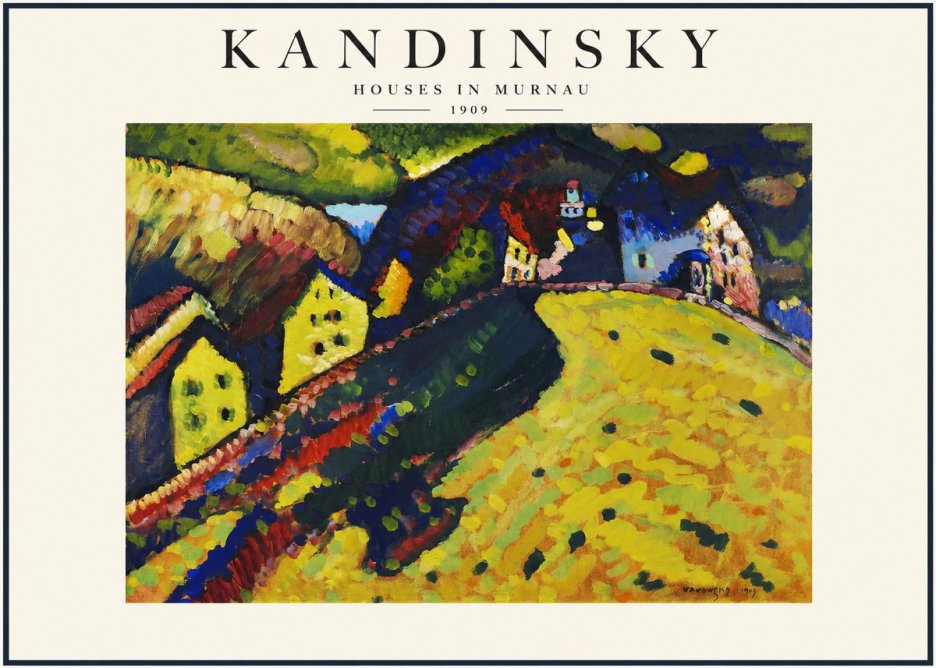 Kandinsky Houses in Murnau No1 - Plakát