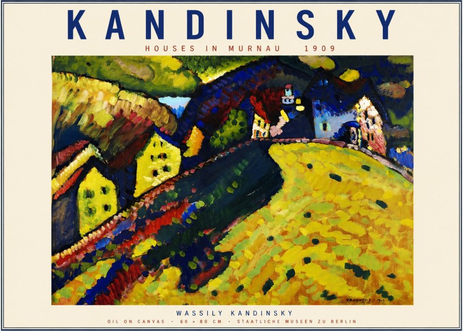 Kandinsky Houses in Murnau No2 - Plakát