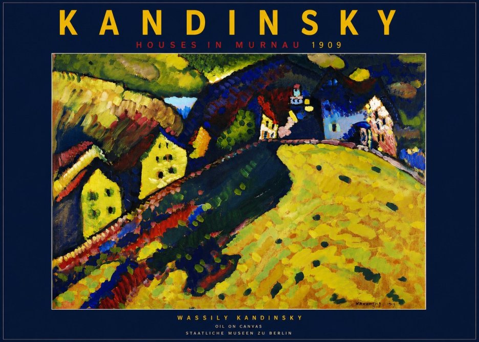 Kandinsky Houses in Murnau No4 - Plakát