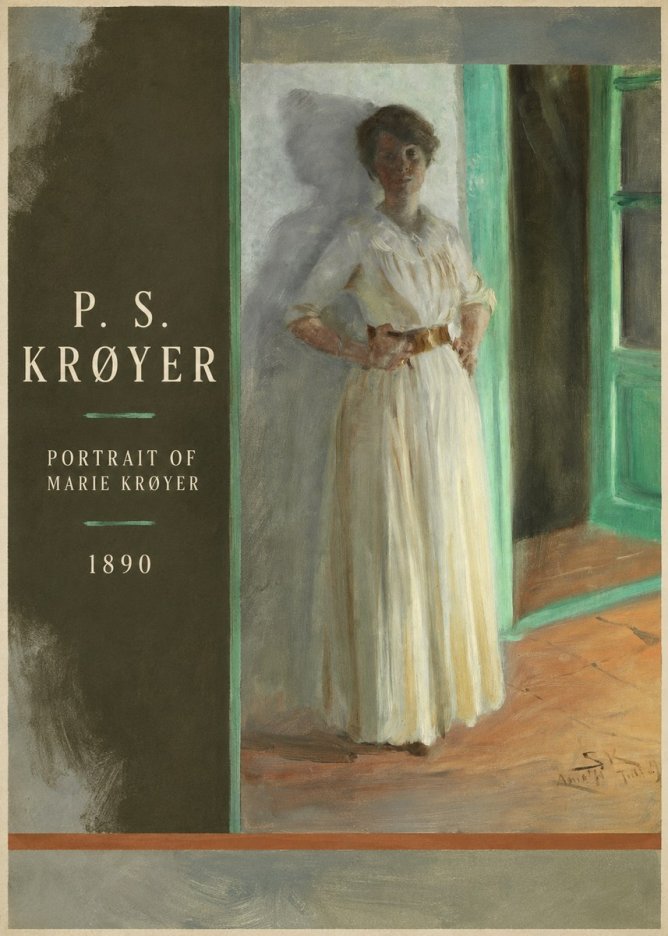 P.S. Krøyer Portrait of Marie Krøyer No4 - Plakát
