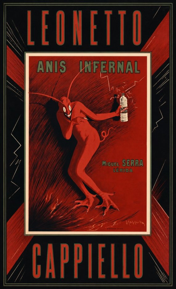 Leonetto Cappiello Anis Infernal I No4 - Plakát