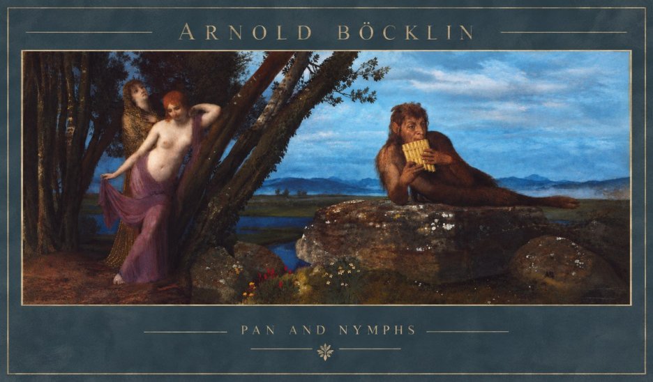 Arnold Böcklin Pan and Nymphs No5 - Plakát