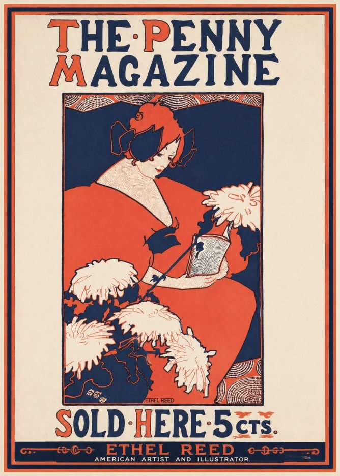 Ethel Reed The Penny Magazine No1 - Plakát
