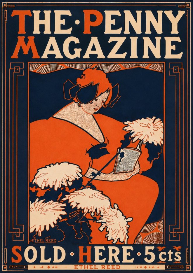 Ethel Reed The Penny Magazine No6 - Plakát