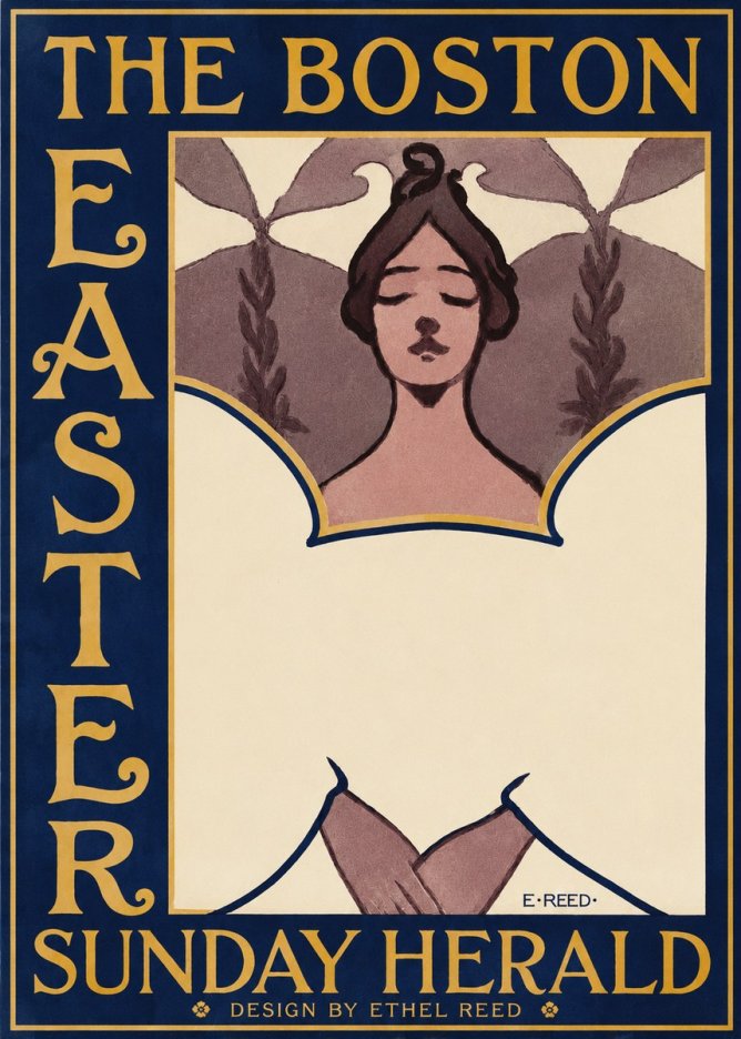 Ethel Reed The Boston Easter Sunday Herald No2 - Plakát