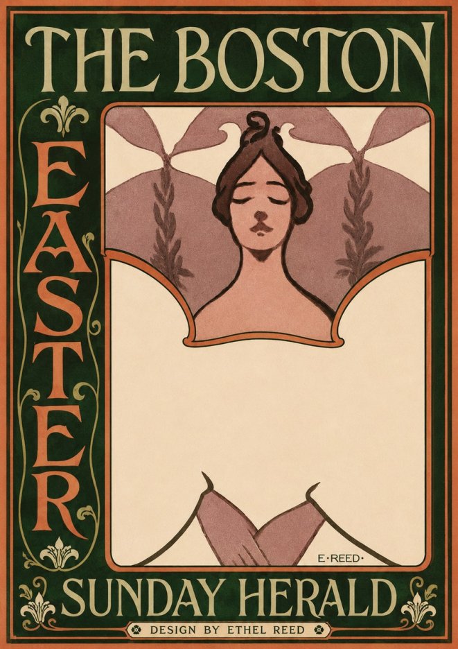 Ethel Reed The Boston Easter Sunday Herald No3 - Plakát