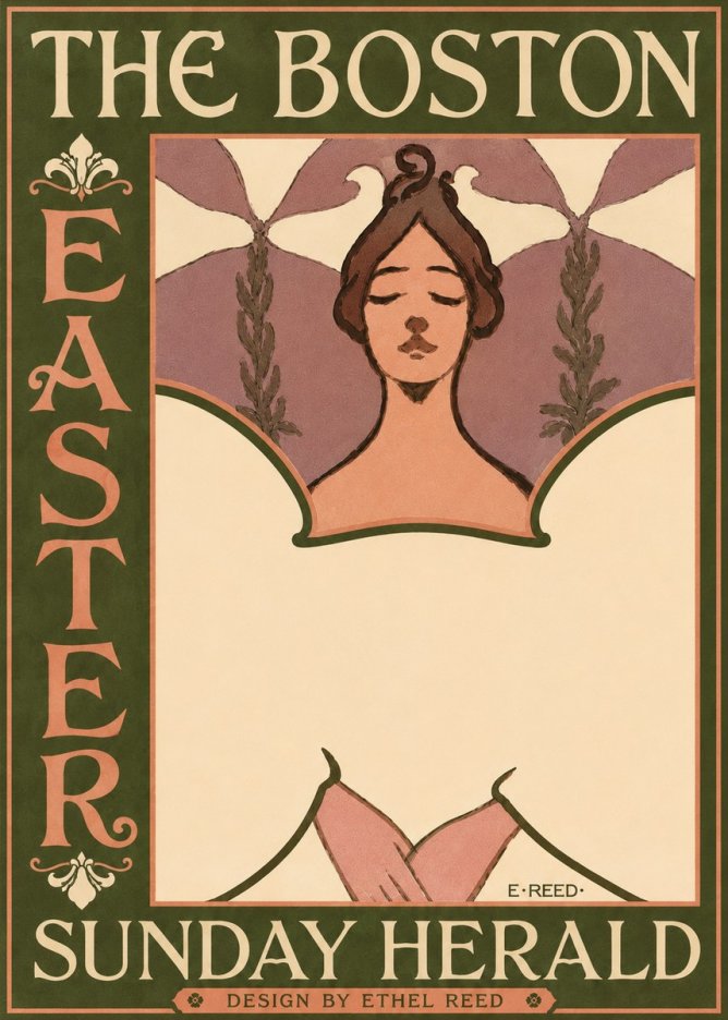 Ethel Reed The Boston Easter Sunday Herald No4 - Plakát