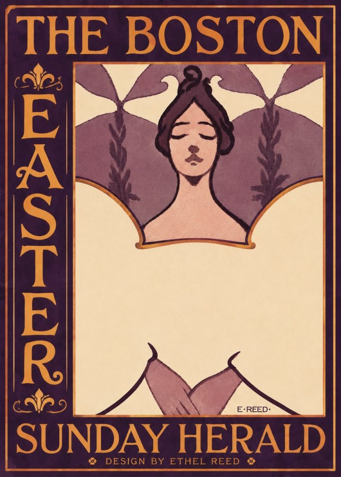 Ethel Reed The Boston Easter Sunday Herald No5 - Plakát