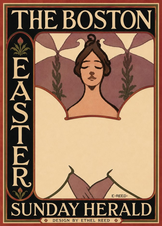 Ethel Reed The Boston Easter Sunday Herald No6 - Plakát