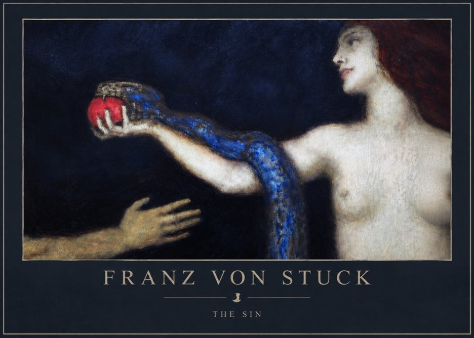 Franz von Stuck The Sin I No3 - Plakát