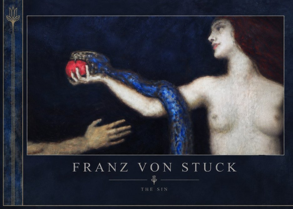 Franz von Stuck The Sin I No6 - Plakát