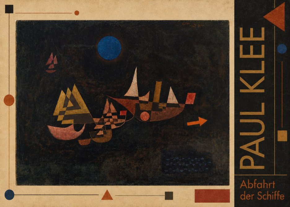 Paul Klee Abfahrt Der Schiffe No2 - Plakát