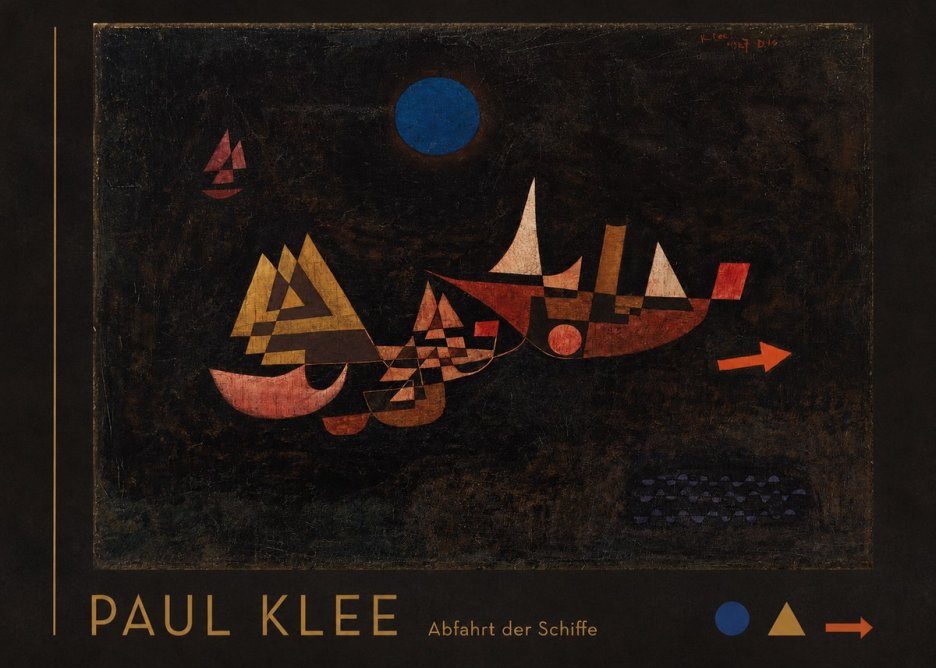 Paul Klee Abfahrt Der Schiffe No3 - Plakát
