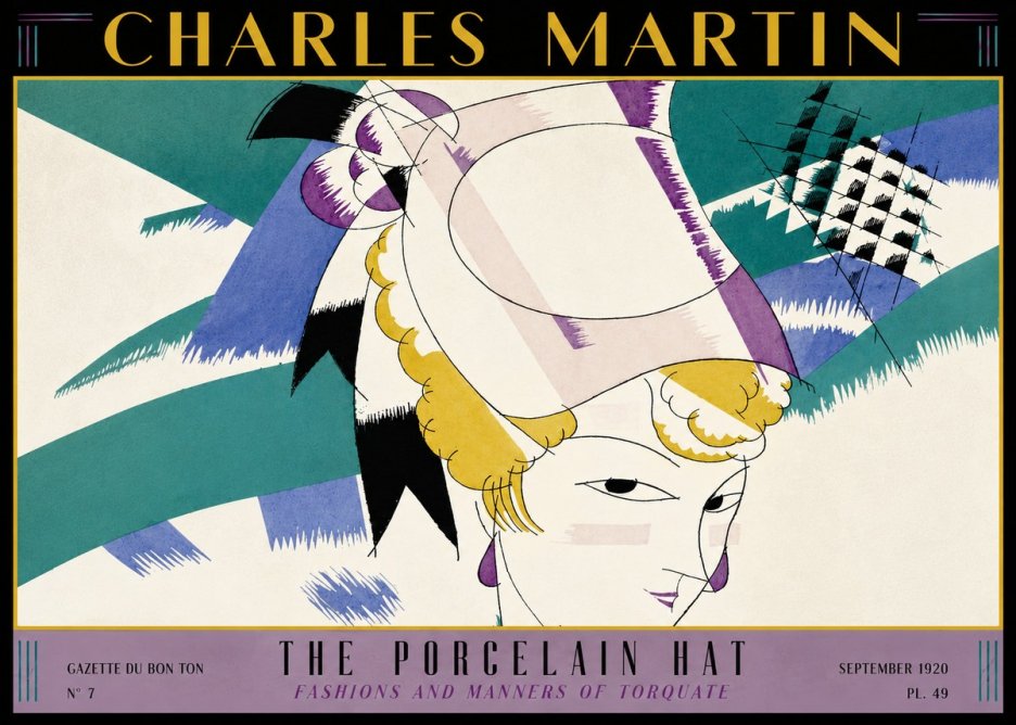 Charles Martin The Porcelain Hat No3 - Plakát