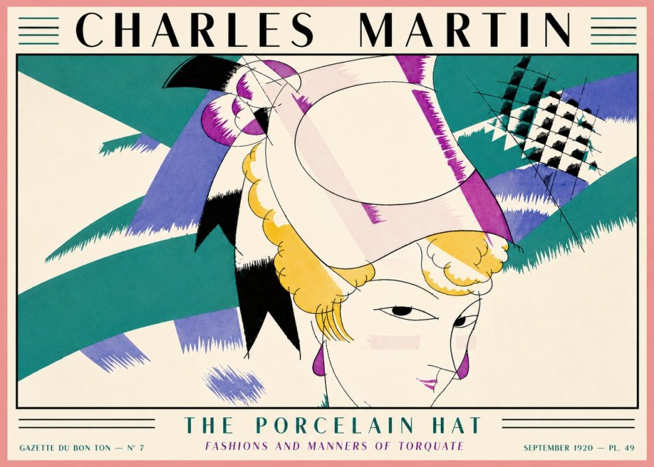 Charles Martin The Porcelain Hat No5 - Plakát
