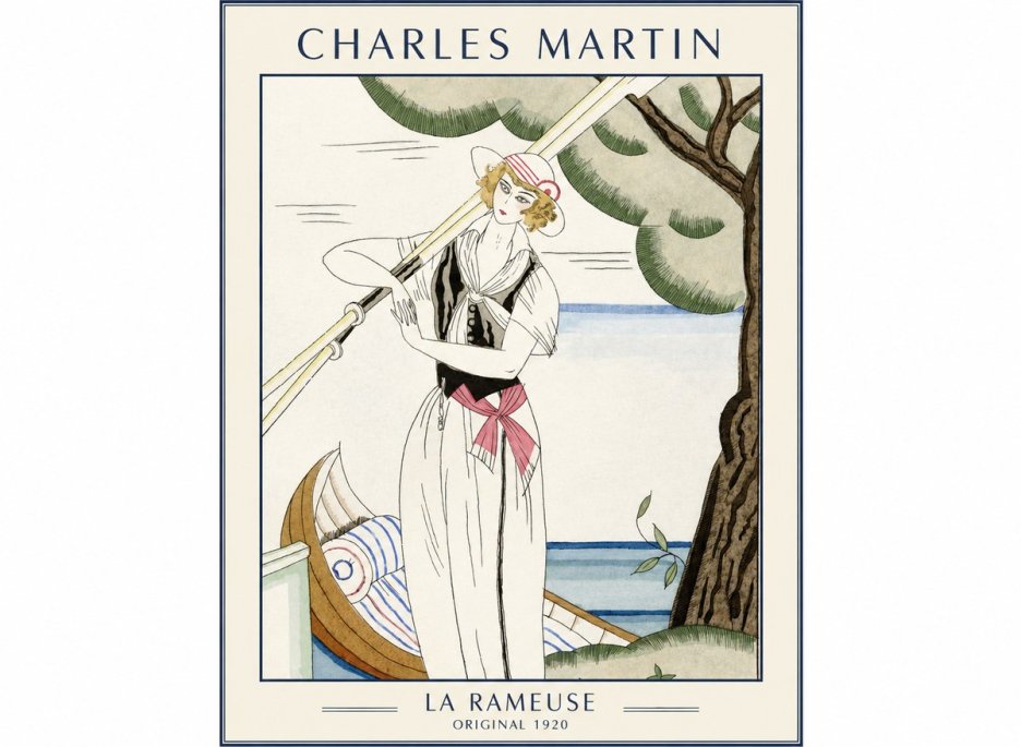 Charles Martin La Rameuse No1 - Plakát