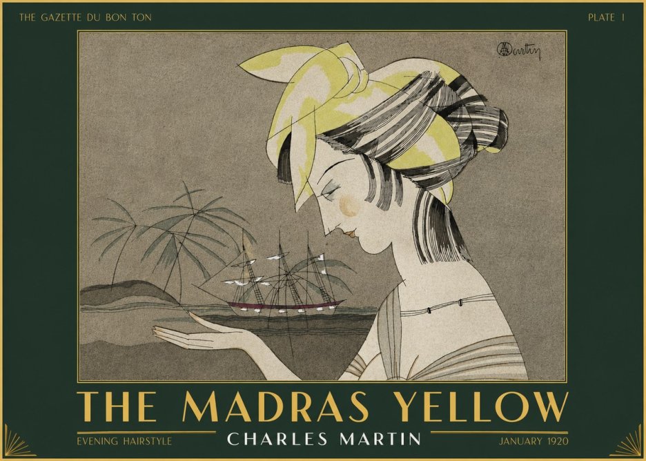 Charles Martin The Madras Yellow - Evening Hairstyle No2 - Plakát
