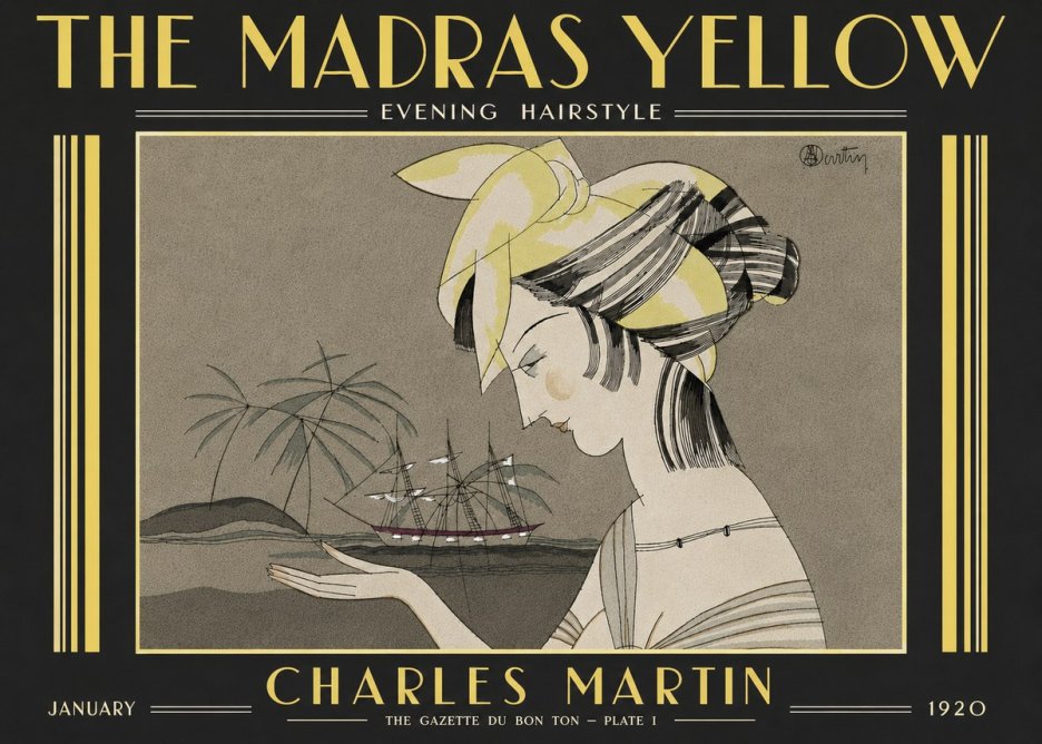 Charles Martin The Madras Yellow - Evening Hairstyle No6 - Plakát