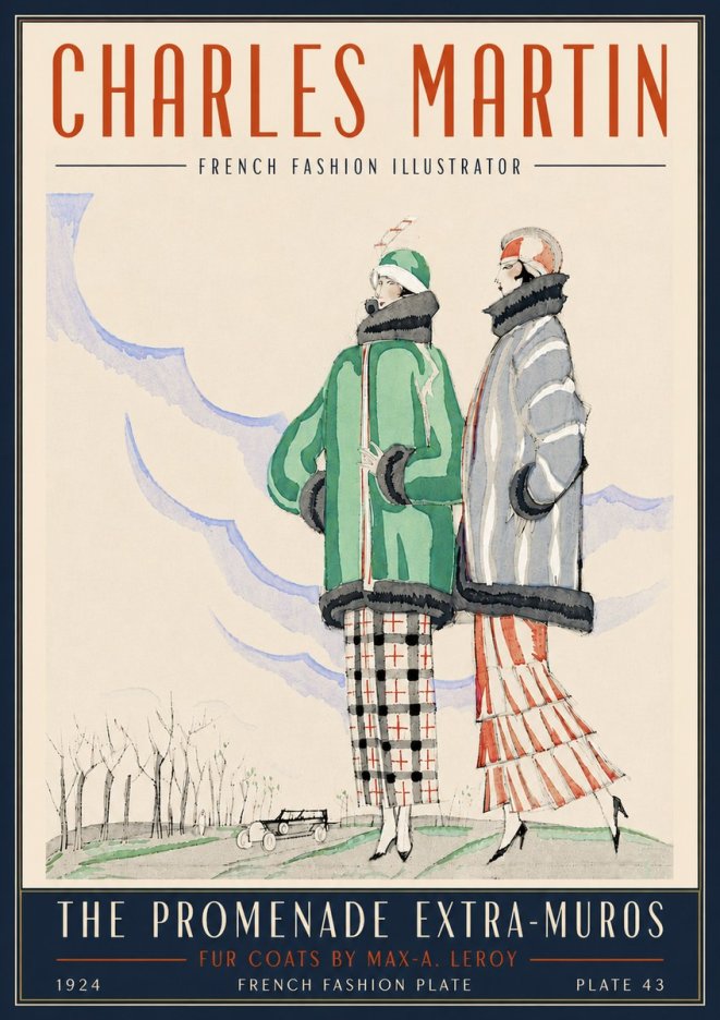 Charles Martin The Promenade Extra-muros No4 - Plakát