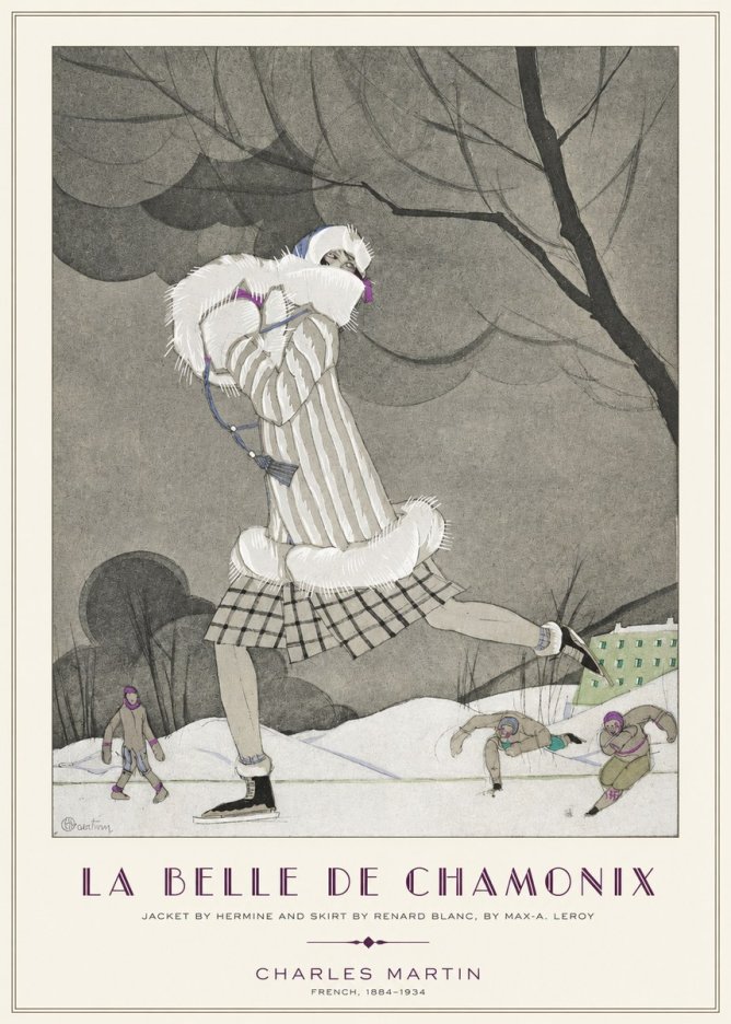 Charles Martin La Belle De Chamonix No1 - Plakát