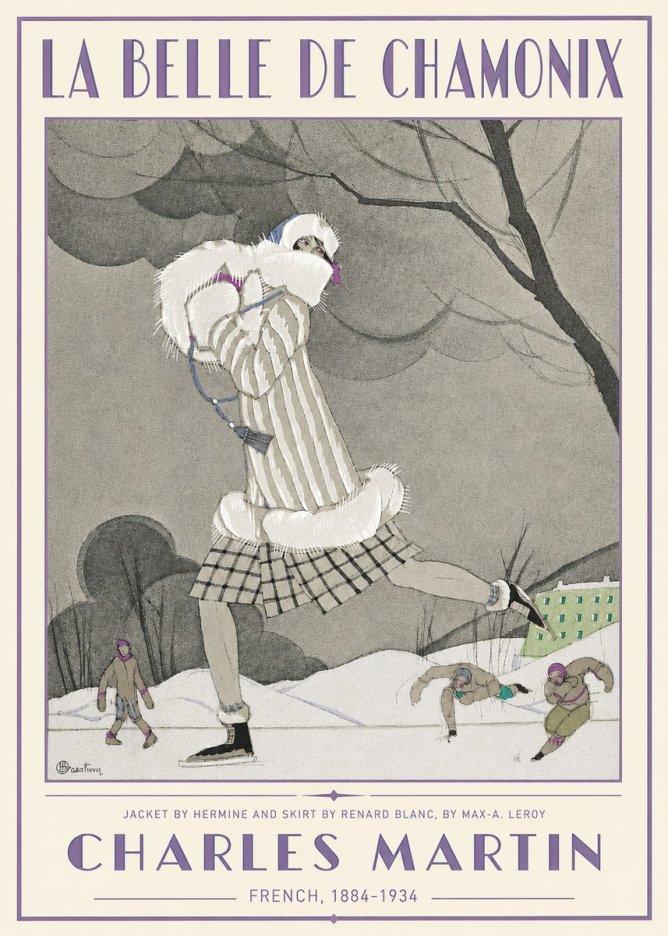 Charles Martin La Belle De Chamonix No3 - Plakát