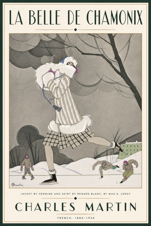 Charles Martin La Belle De Chamonix No6 - Plakát