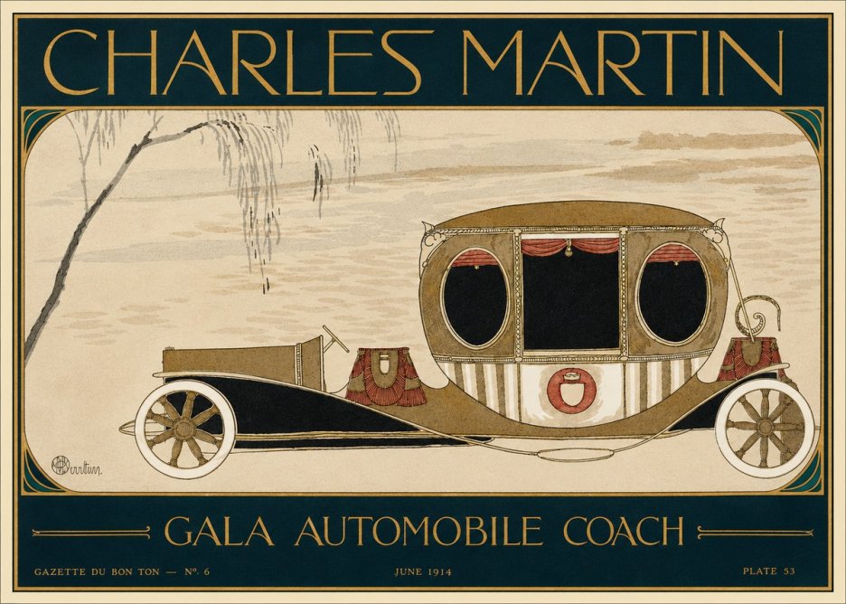 Charles Martin Gala Automobile Coach No2 - Plakát