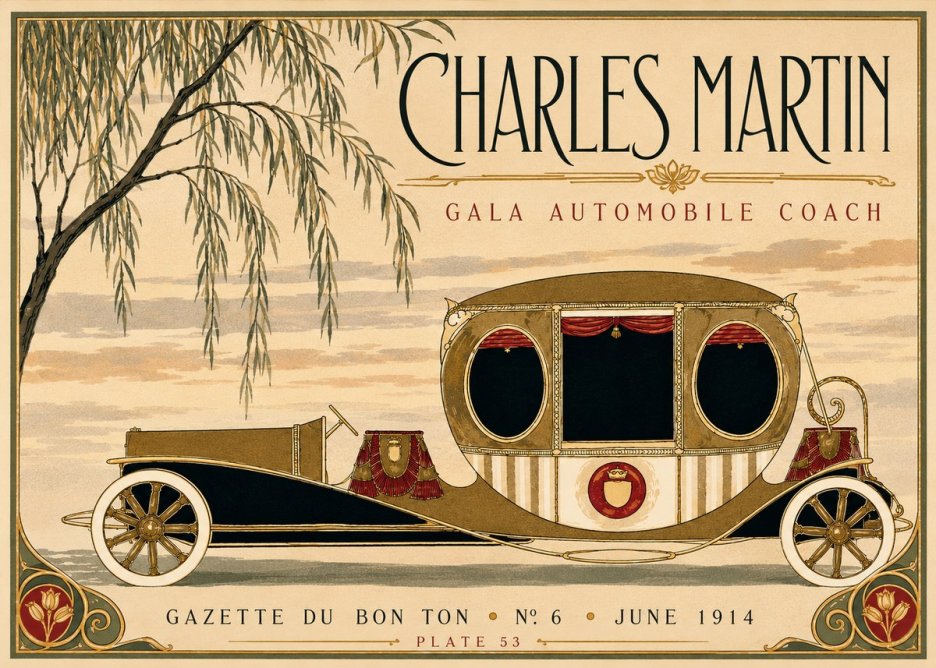 Charles Martin Gala Automobile Coach No3 - Plakát