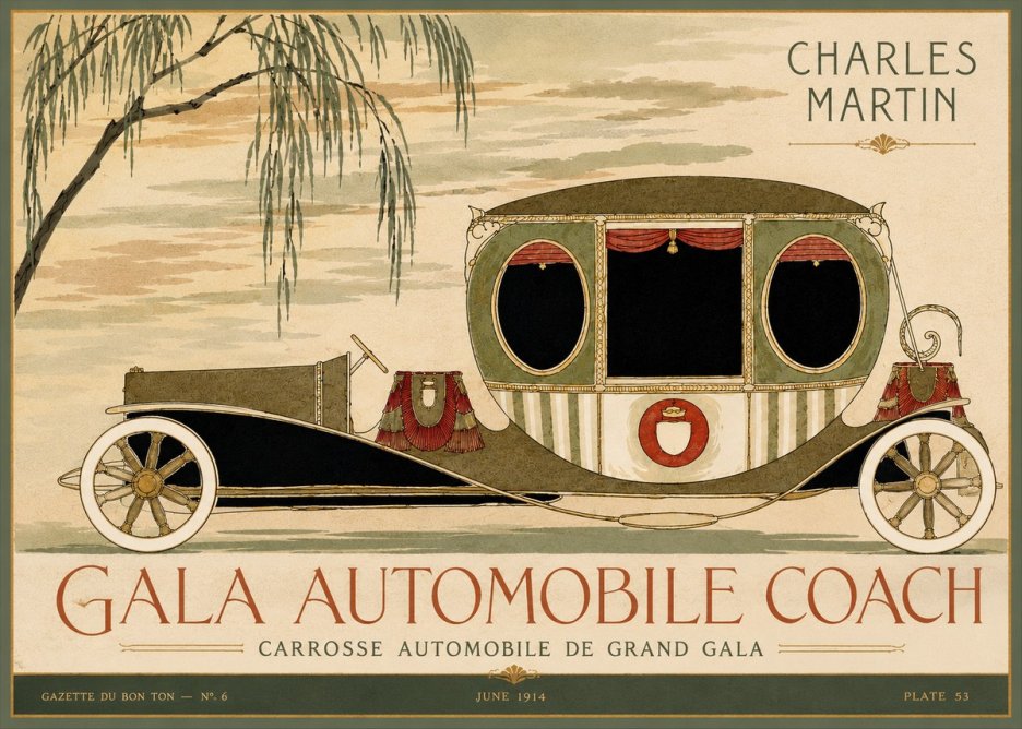 Charles Martin Gala Automobile Coach No4 - Plakát
