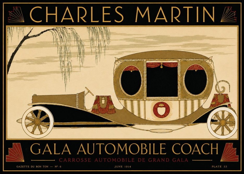Charles Martin Gala Automobile Coach No5 - Plakát
