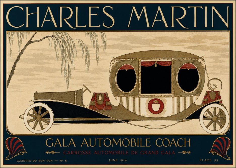 Charles Martin Gala Automobile Coach No6 - Plakát