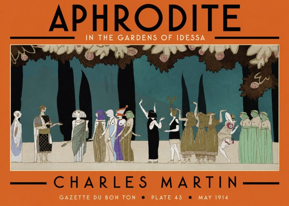 Charles Martin Aphrodite in the Gardens of Idessa No4 - Plakát