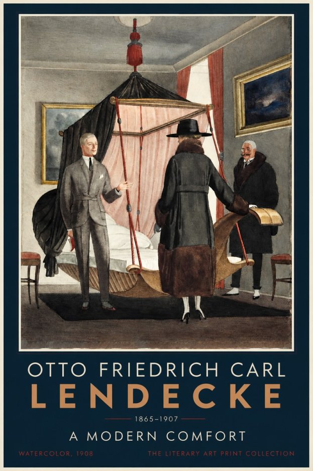 Otto Friedrich Carl Lendecke A Modern Comfort No2 - Plakát